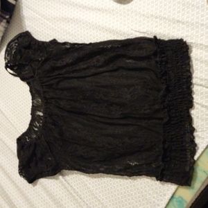 Black lace top